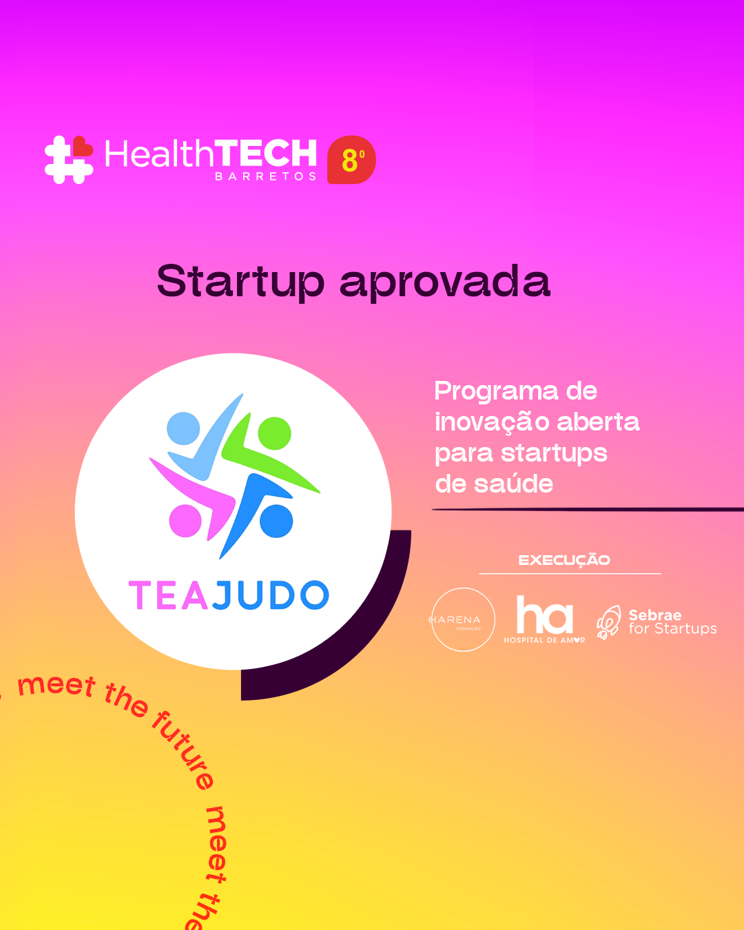 TEAjudo é aprovada no programa Healthtech Barretos, do Hospital de Amor e Harena